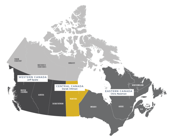 Canadian Sales Territory Map