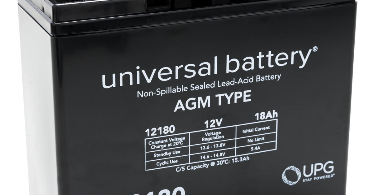 366/2 18.0 Ah VDC LeadAcid Battery