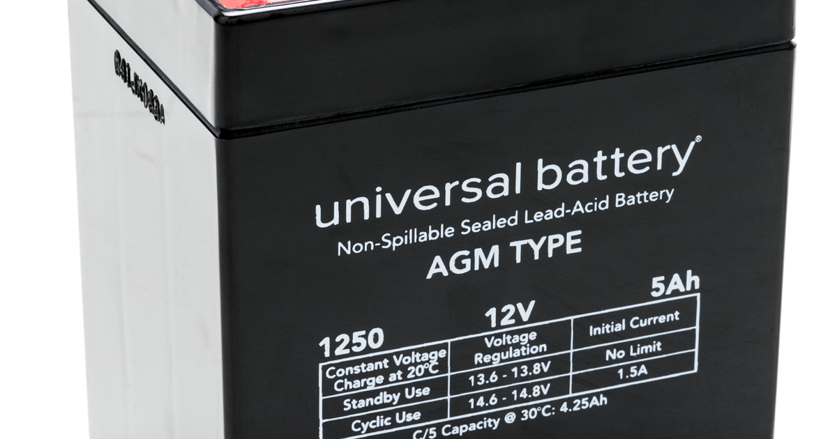 368/10 5.0 Ah 12 VDC LeadAcid Battery